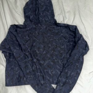 Athleta Navy Camo Hoodie